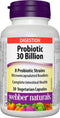 Webber Naturals Probiotic 30 Billion, 8 Probiotic Strains, 30-Capsules...
