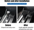 Car Gear Shift Knob Cover, Anti-Slip Stable Car Interior Accessories Vehicles Transmission Lever Trim, Car Shift Lever Decor Universal Fit for Mos...