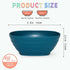 4 Pack 5.4 inch Square Wheat Straw Kitchen Bowls?20 Oz Plastic Stackable Cereal Bowls for Snacks & Ice Cream?Microwave and Dishwasher Safe(Dark co...