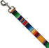 Dog Leash Zarape2 Vertical Multi Color Stripe 6 Feet Long 0.5 Inch Wide...