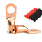 Battery Cable Ends, 2PCS 4 Gauge Wire Connectors 3/8 Copper Wire Lugs, Bare Copper Eyelets with Heat Shrink Tubing...