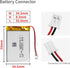EEMB 3.7V Lipo Battery 1350mAh 803448 Lithium Polymer ion Battery Rechargeable Lithium ion Polymer Batteries with JST Connector-Confirm Polarity B...