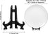 48 Pieces Mini Easel Stands Plastic Plate Stand Holder Display Picture Easel Stand for Display Picture Frame Collectibles Desktop Weddings Party H...