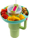 ALIENSX Snack Bowl for Stanley 40 oz Tumbler with Handle, Reusable Snack Ring for Stanley 40oz Cup, Silicone Snack Tray Bowl with Four Compartment...