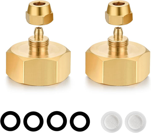 Drip irrigation hose connector, Garden Hose Adapter, Standard 3/4" GHT Female Thread to 1/4" Tube Adapter for Water Hose, Convert 3/4" Garden Hose...