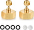 Drip irrigation hose connector, Garden Hose Adapter, Standard 3/4" GHT Female Thread to 1/4" Tube Adapter for Water Hose, Convert 3/4" Garden Hose...