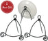 BANBERRY DESIGNS Black Metal Easel - Set of 3 - Wrought Iron Display Plate Stand - Swirling Spiral Scroll Design - 5 Inch High...