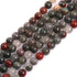 GEM-Inside Natural 8mm Africa Bloodstone Gemstone Loose Beads Round Crystal Energy Stone Power Beads for Jewelry Making 15"...