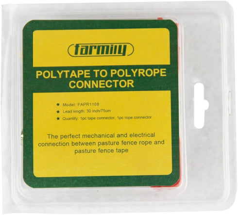 Polytape to Polyrope Connector for Farm Electric Fence Installation...