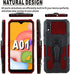 Folmeikat Compatible with Samsung Galaxy A01 Case, (NOT for Samsung A01 Core 5.3"), with HD Screen Protector Military Grade Protective with Belt C...