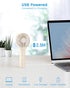 Handheld Fan, Portable Fan Mini Fan Powerful Hand Fan with 3 Speeds, USB Rechargeable Personal Fan, Makeup Lash Fan for Stylish Girls, Cute Small ...