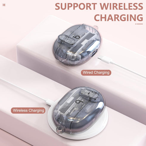 Clear Case for New Beats Studio Buds + (2023) / Beats Studio Buds (2021), Secure Lock Beats Studio Buds Plus Case Cover, Shockproof Wireless Earbu...