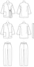 Vogue V9334Y Very Easy Women's Loose-Fitting Wrap Jacket and Tapered Pants Sewing Patterns, Sizes 4-14...