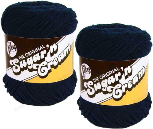 Sugar'N Cream Yarn - Solids-Bright Navy2......