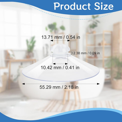 Bath Pillow Suction Cup 8 Pcs Strong Non-Slip Bathtub Pillow Suction Cups, Replacement Suction Cups for Tubs Bath Pillow, Spa Accessories, Clear...