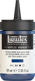 Liquitex Professional Acrylic Gouache, 2-oz (59ml) Bottle, Phthalocyanne Blue (Green Shade)...