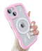 Compatible for iPhone 15 Plus Case Magsafe, Wave Phone Case Cute Water Ripple Candy Colors Frame Shockproof for iPhone 15 Plus Phone Case for Wome...