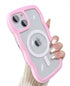 Compatible for iPhone 15 Plus Case Magsafe, Wave Phone Case Cute Water Ripple Candy Colors Frame Shockproof for iPhone 15 Plus Phone Case for Wome...