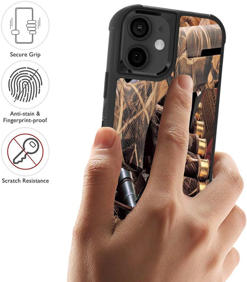 for iPhone 11 Case, Heavy Duty 3 in 1 Hybrid Hard PC & Soft Silicone Shockproof Drop Protective Case for iPhone 11 (2019) 6.1 inch, Duck Hunting C...