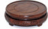 GOLDY&WENDY Round Brown Rosewood Pedestal Base Display Stand (3.8" Inside Diameter)...