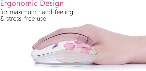 Wireless Mouse with Nano Receiver for PC, Laptop, Notebook, Computer, MacBook, Less Noise, Portable Mobile Optical Mice...