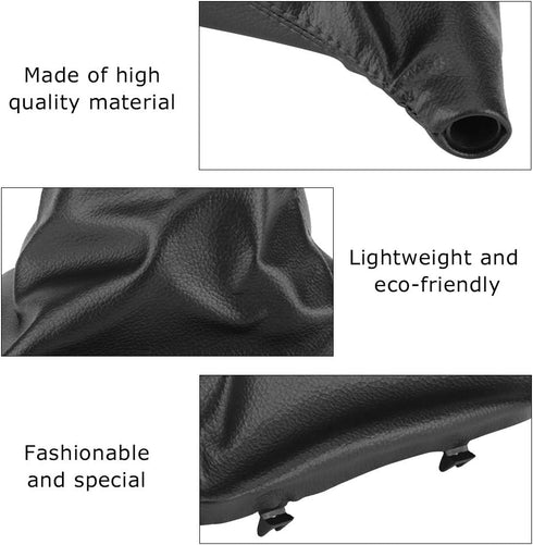 Gear Shift Boot, Left Hand Driver Car Gear Stick Shift Knob Gaiter Boot Cover Fit for E34 E36 Z3...