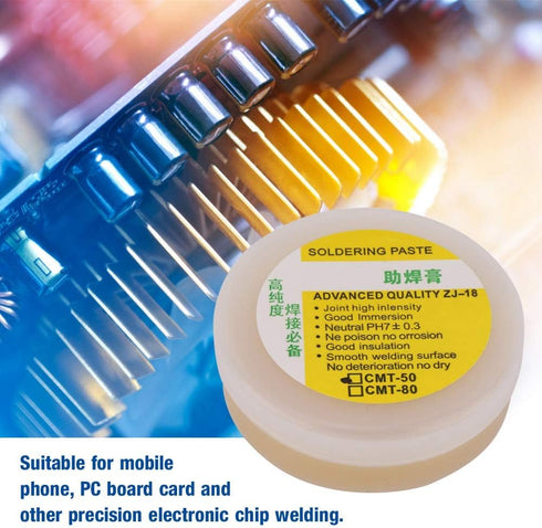 Solder Paste,Soldering Flux Paste Solder Welding Grease for Cell Phone PCB PGA BGA,for Mobile Phone, PC Board Card,High Bonding Strength(CMT-50)...
