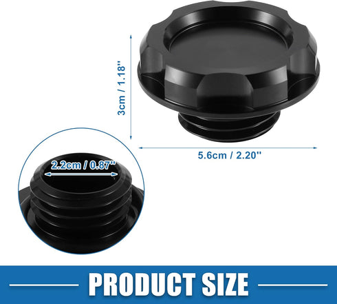 Car Oil Filler Cap Engine Modified Tank Cover for Acura Integra GS LS 1990-2001 for Acura Integra GS-R 1992-2001 Black...