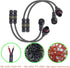Waterproof Connectors 3 Wire, 16AWG Male Female Plug LED Connector with M16 Electrical Cable Connector,IP68 20CM Extension Cable for Car, Truck, B...