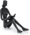 Iron Reading Figurine - Modern Decorative Bookshelf Decor Accent for Home Office, Shelf Table Decoration, Gifts for Book Lovers...