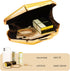Women Lattice Pattern Metal Evening Bag Geometric Evening Clutch Purse Handbag Strap for Proms Weddings Parties...