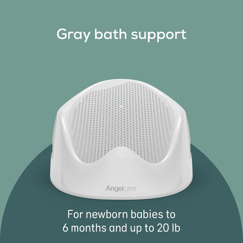 Angelcare Baby Bath Support (Grey) | Ideal for Babies Less than 6 Months Old...