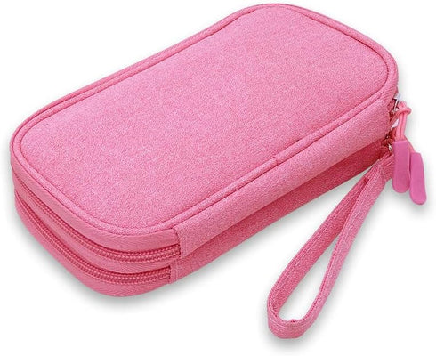 Double Layer Diabetic Supplies Storage Bag Carrying Case Organizer for Glucose Meter Insulin Pen Diabetes Testing Kit, Test Strips, Lancets, Syrin...