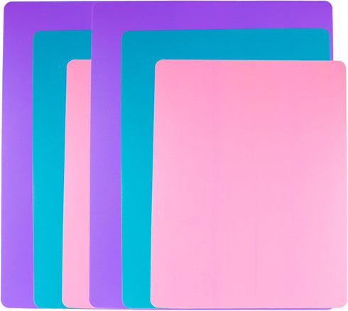 6 Pieces Flexible Cutting Board mats, Plastic Cutting Boards for Kitchen Cooking, Cutting board sheets for Meat and Vegetables, Dishwasher Safe...