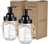 SheeChung Mason Jar Foaming Soap Dispenser-Rustproof Stainless Steel Lid & Foaming Soap Pump, Refill Foam Hand Soap Dispenser Glass for Bathroom K...