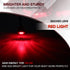 TMH 3/4 Inch Mount Smoked Lens RED LED Small Clearance Side LED Marker Lights Trailer Truck RV ATV Car Bus Van (Pack of 20)...