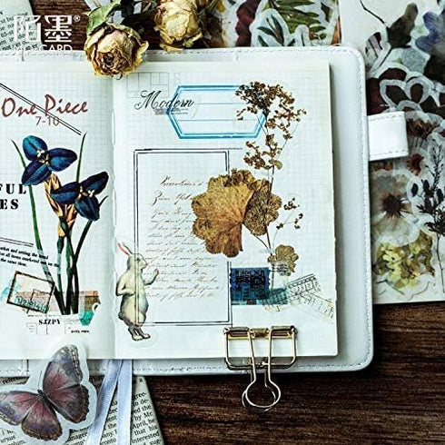 60pcs Laptop Stickers Scrapbook Stickers, Doraking DIY Decorative Green Plants Set Stickers for Laptop,Envelop,Scrapbook,Notebook,Luggage, Glasses...
