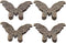 4Pcs Cute Butterfly Shaped Binder Clips, Metal Paper Binder Clip, Bill Binder Clips for Home Office (Bronze)...