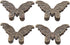 4Pcs Cute Butterfly Shaped Binder Clips, Metal Paper Binder Clip, Bill Binder Clips for Home Office (Bronze)...