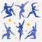 FINGERINSPIRE Dancing with Matisse Painting Stencil 11.8x11.8inch Reusable Dancer Stencils for Painting Dancing Matisse Drawing Template Decorativ...