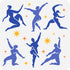 FINGERINSPIRE Dancing with Matisse Painting Stencil 11.8x11.8inch Reusable Dancer Stencils for Painting Dancing Matisse Drawing Template Decorativ...