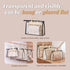 2 PCS Hanging Handbag Storage Organizer Purse Dustproof Storage Bag Transparent Non-woven Storage Bag with Zipper and Handle (XL)...