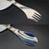 2pcs Stainless Steel 3 in 1 Spork Camping Cutlery, Knife, Spoon, Fork Cutlery Combo for Camping, Hiking, Fishing and Any Outdoor Activities...