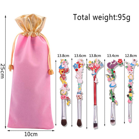 Anime Alice in Wonderland Makeup Brushes - Foundation Blending Powder Eyeshadow Contour Concealer Blush Cosmetic Makeup Tool Brush (Alice Makeup B...