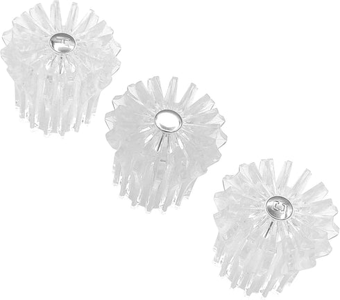 Tub and Shower 3 Piece Faucet Marquis Handles Replacement for Price Pfister Systems, 12 Point Broach, 3 Piece Set of Hot, Cold, Diverter, Clear Ac...
