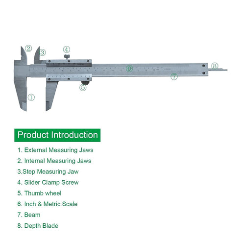 Vernier Caliper 6 Inch, 6" Non Digital Caliper, 0-6Inch/0-150mm?0.001 inch/0.02mm High Precision Caliper, Measuring Caliper Tool...