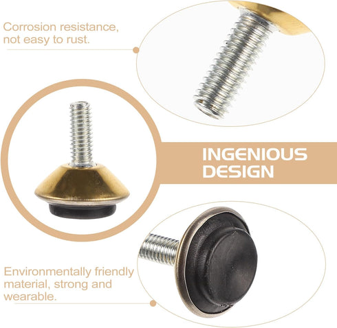 ULTECHNOVO Floor Mat Adjustable Table Decked Accessories Swivel Accent Chair Adjustable Chair Office Desk Accessories Adjustable Furniture Leveler...