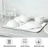 White Marble Dish Drying Mat for Kitchen, Easy Clean Dishwasher Safe Heat Resistant Eco-Friendly Countertop Mat, Christmas Decor 16 X 18 inches...