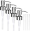 4PC Soap Dispenser Lids - Stainless Steel Replacement Pump -Waterproof Label Stickers 8 Pack Tubes Fit 28/400 Thread Neck Bottles,for Dish Soap,Lo...