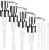 4PC Soap Dispenser Lids - Stainless Steel Replacement Pump -Waterproof Label Stickers 8 Pack Tubes Fit 28/400 Thread Neck Bottles,for Dish Soap,Lo...